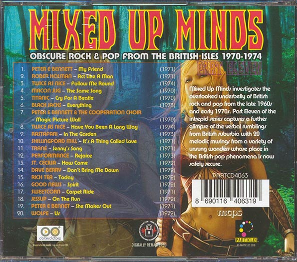 Twice As Nice, Rastafari, Trane, Rich Tea, Etc. CD - Mixed Up Minds: Obscure Rock & Pop From The British Isles 1970 1974