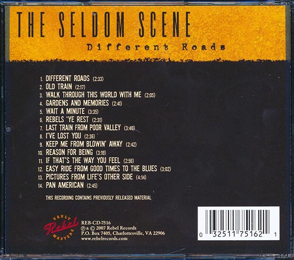 The Seldom Scene CD - Different Roads