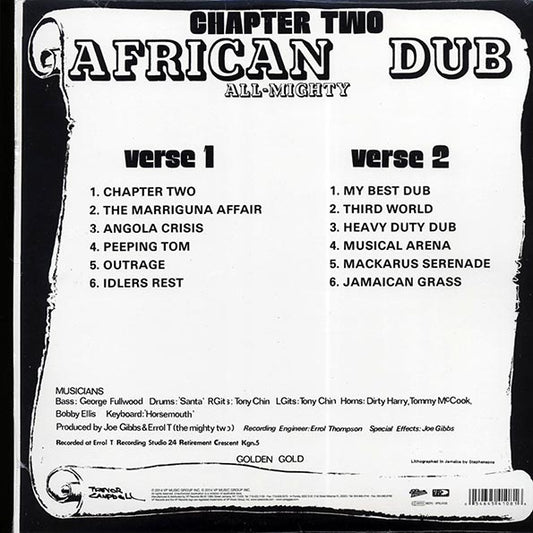 Joe Gibbs & The Professionals LP - African Dub All Mighty Chapter 2