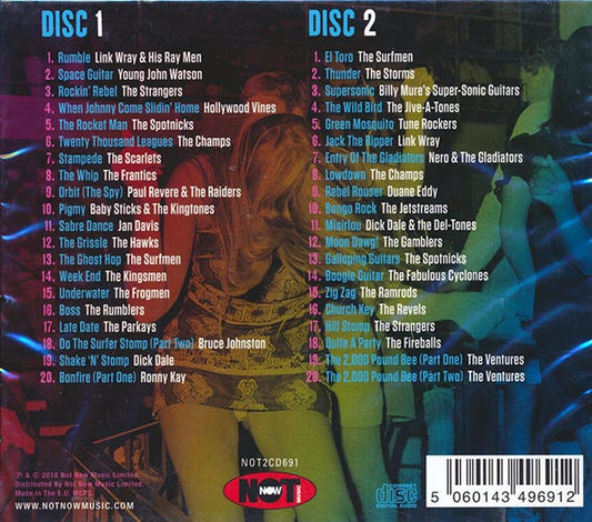 Link Wray, The Surfman, Dick Dale, The Ventures, Etc. CD - Rumble: 40 Raucous Guitar & Sax Instrumentals (40 tracks) (2xCD)