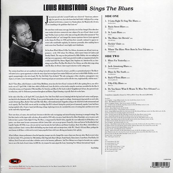 Louis Armstrong LP - Sings The Blues (180g)