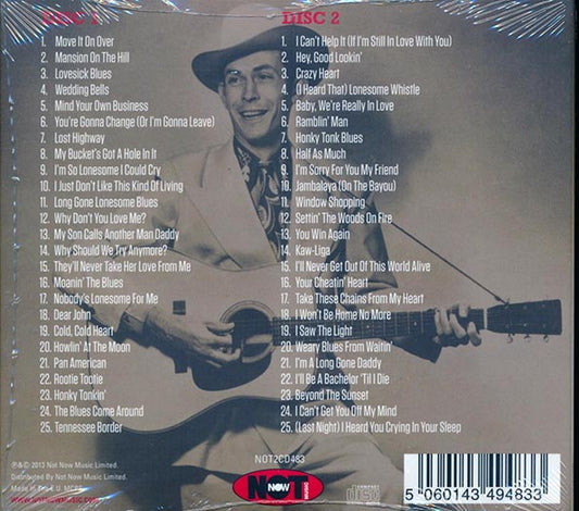 Hank Williams CD - The Very Best Of Hank Williams (50 tracks) (2xCD) (deluxe 3 fold digipak)