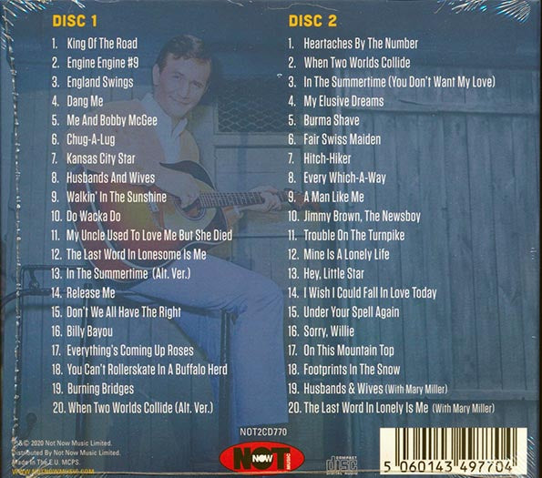Roger Miller CD - King Of The Road: The Best Of Roger Miller (40 tracks) (2xCD)