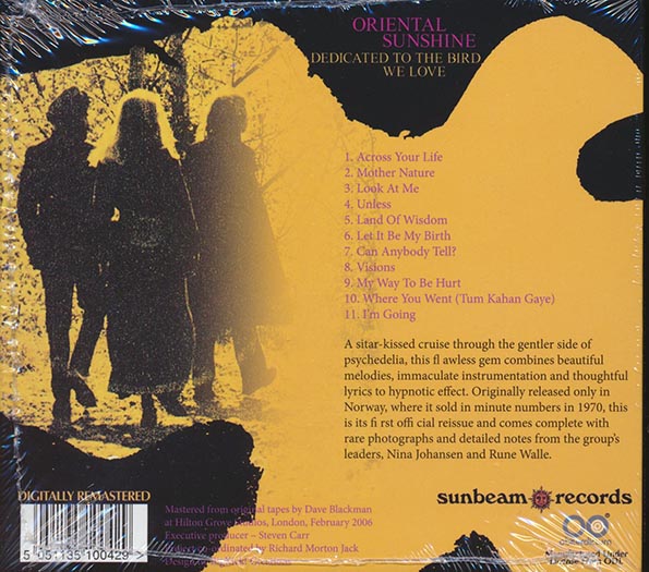 Oriental Sunshine CD - Dedicated To The Bird We Love (incl. large booklet) (remastered)
