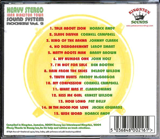 Leroy Smart, Barry Brown, Cornell Campbell, Etc. CD - Sound System Rockers Volume 2: Heavy Stereo Inna Kingston Town