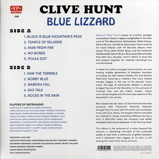 Clive Hunt LP - Blue Lizzard