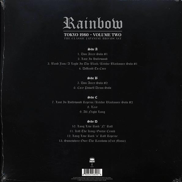 Rainbow LP - Tokyo 1980 Volume 2: The Classic Japanese Broadcast (ltd. ed.) (2xLP) (deluxe edition (remastered))