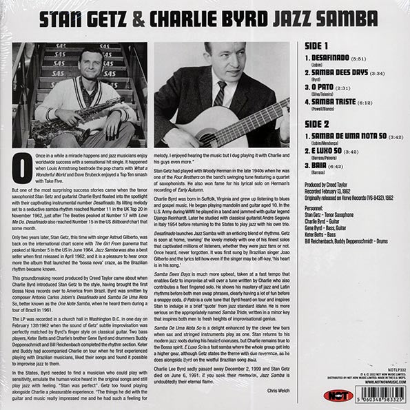 Stan Getz, Charlie Byrd LP - Jazz Samba (180g)