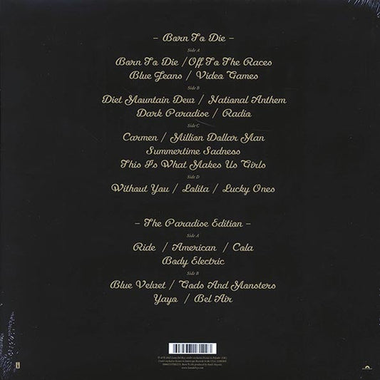 Lana Del Rey LP - Born To Die: The Paradise Edition