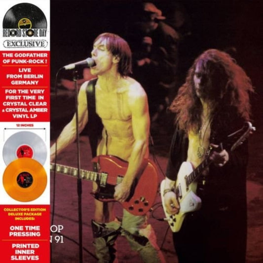 Iggy Pop LP Vinyl Record - Live In Berlin (19 91) (Deluxe Edition) (Marble Neon Vinyl)