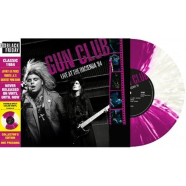 Gun Club LP Vinyl Record - Live At The Hacienda '84 (Quattro Purple/White Splatter Vinyl)