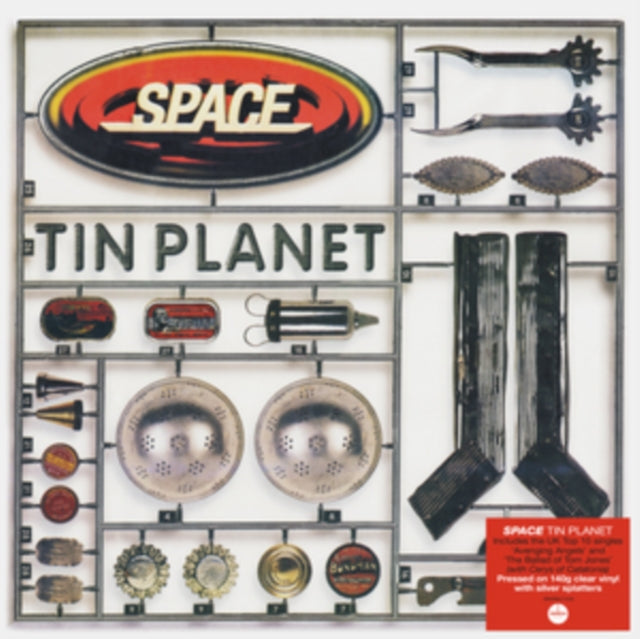 Space LP Vinyl Record - Tin Planet (Clear/Silver Splatter Vinyl)