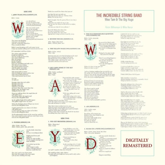 The Incredible String Band CD - Wee Tam & The Big Huge