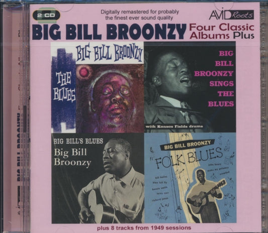 Big Bill Broonzy CD - Four Classic Albums Plus (Big Bill's Blues / Big Bill Broonzy Sings The Blues / Folk Blues / The Blues)