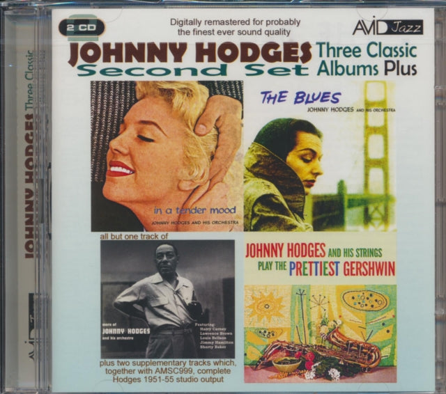 Johnny Hodges CD - Three Classic Albums Plus (The Blues / In A Tender Mood / Johnny Hodges And His Strings Play The Prettiest Gershwin)
