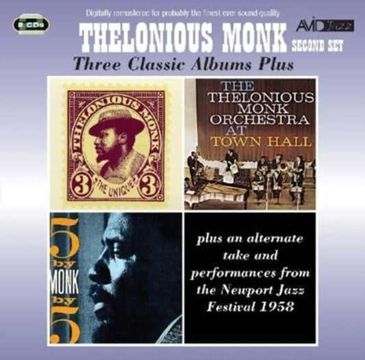 Thelonious Monk CD - Three Classic Albums Plus (The Unique Thelonious Monk / At Town Hall / 5 By Monk By 5)