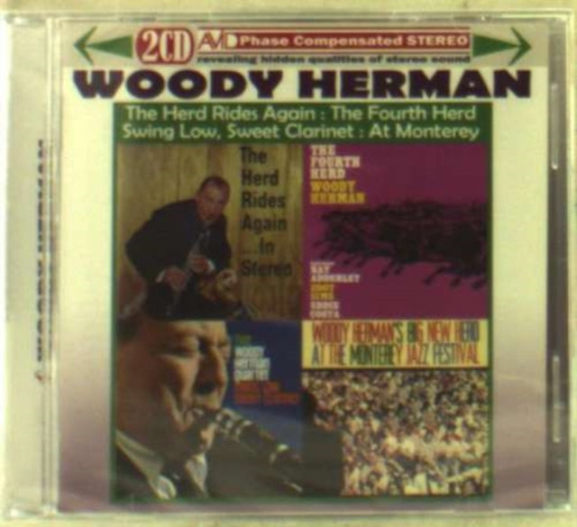 Woody Herman CD - Four Classic Albums (The Herd Rides Again In Stereo / The Fourth Herd / Swing Low. Sweet Clarinet / At The Monterey Jazz Festival)