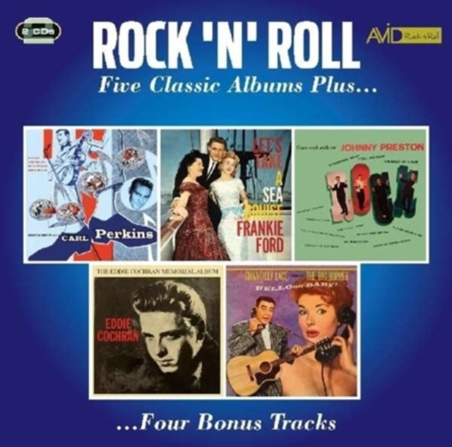 Carl Perkins / Frankie Ford / Johnny Preston / Eddie Cochran / Big Bopper CD - Rock N Roll - Five Classic Albums Plus