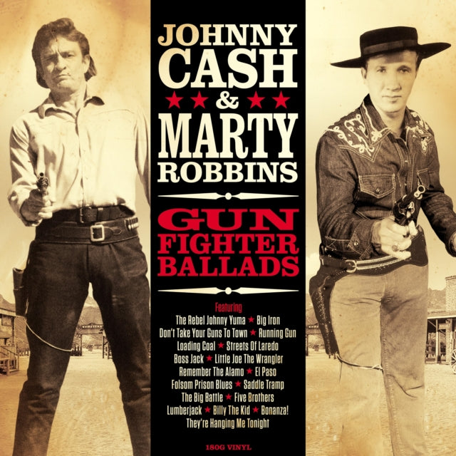 Johnny Cash & Marty Robbins LP Vinyl Record Gunfighter Ballads