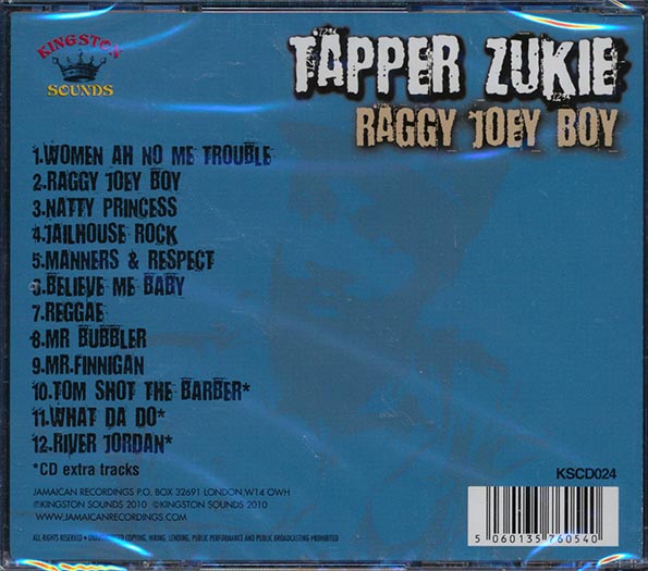 Tappa Zukie CD - Raggy Joey Boy