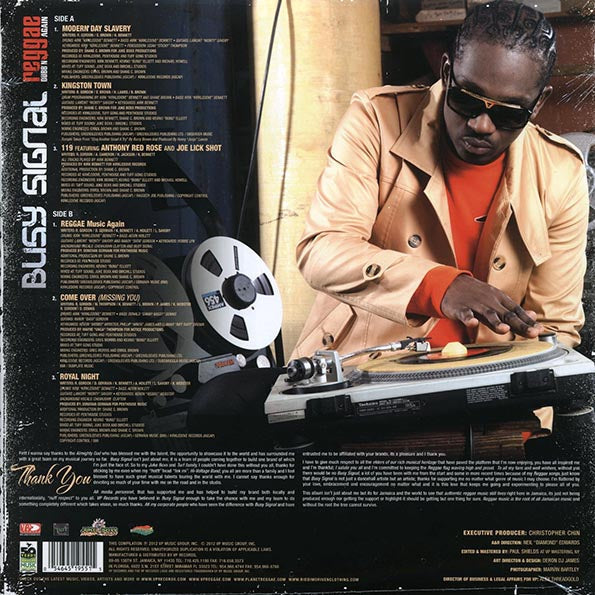 Busy Signal LP - Reggae Dubbn Again