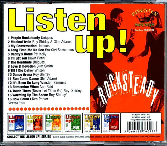 The Uniques, Slim Smith, Dawn Penn, Pat Kelly, Etc. CD - Listen Up: Rock Steady