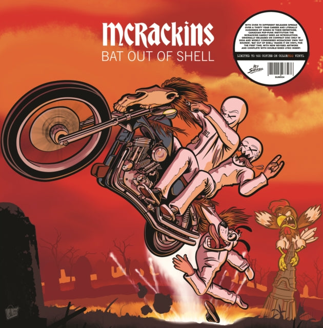 Mcrackins LP Vinyl Record - Bat Out Of Shell (Egg Coloured Vinyl)