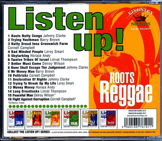 Barry Brown, Linval Thompson, Johnny Clarke, Etc. CD - Listen Up: Roots Reggae