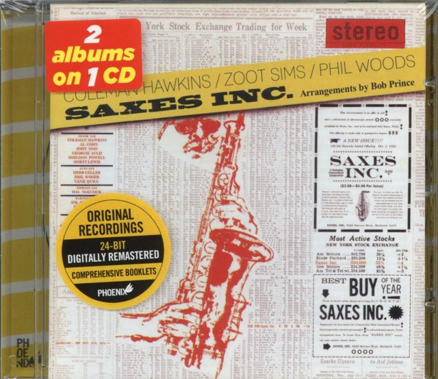 Coleman Hawkins CD - Saxes Inc.