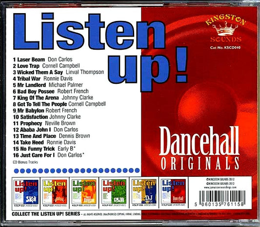 Don Carlos, Johnny Clarke, Linval Thompson, Cornell Campbell, Etc. CD - Listen Up: Dancehall