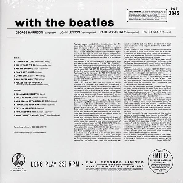 The Beatles LP - With The Beatles (stereo) (180g)