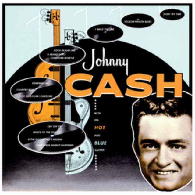 Johnny Cash LP Vinyl Record With His Hot And Blue Guitar