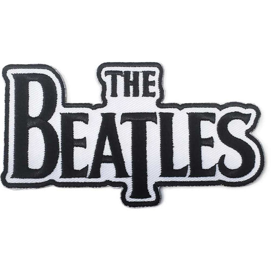The Beatles Patch - Black Drop T Logo Die-Cut Standard Patch