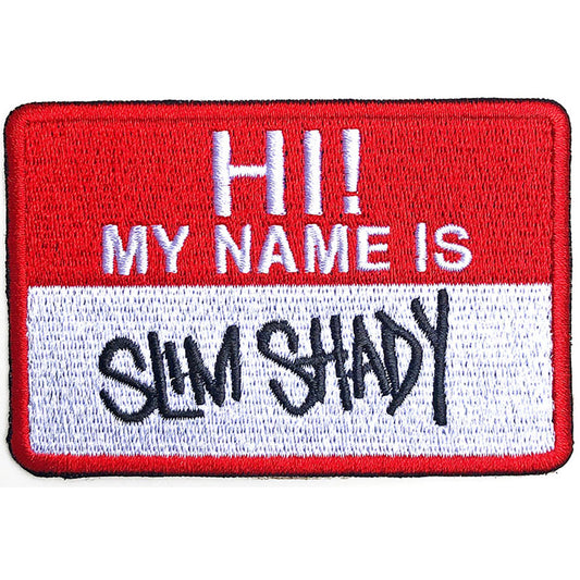 Eminem Patch - Slim Shady Name Badge Woven Patch