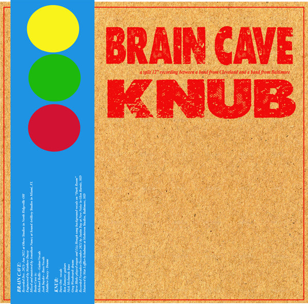Brain Cave & Knub LP - Split 12 Inch | Buy Now For 32.99
