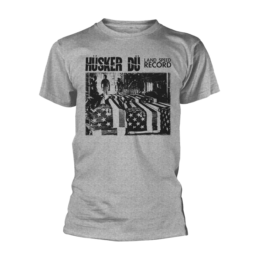 Husker Du T Shirt - Land Speed Record (Grey) | Buy Now For 24.99