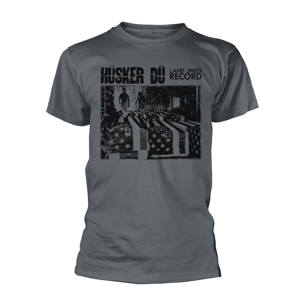 Husker Du T Shirt - Land Speed Record (Charcoal) | Buy Now For 24.99