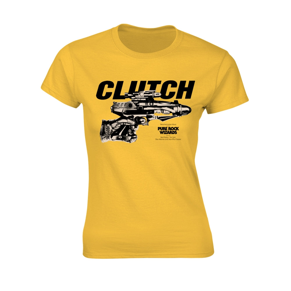 Clutch Women's T Shirt - Pure Rock Wizards (Yellow) | Buy Now For 24.99