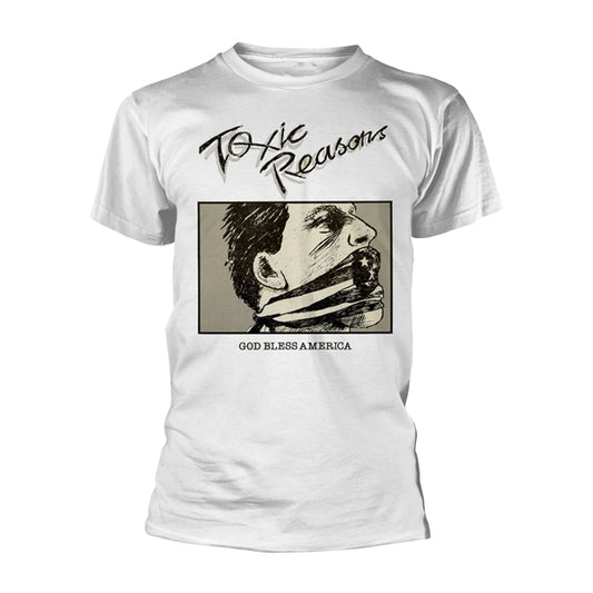 Toxic Reasons T Shirt - God Bless America (White)