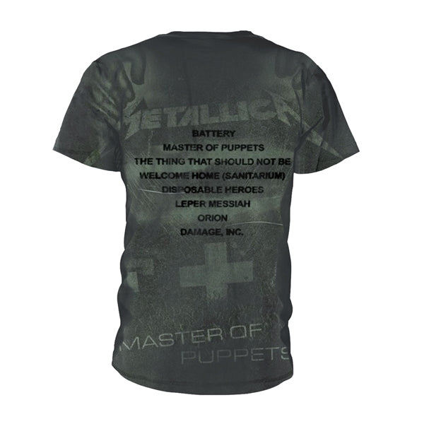 Metallica T Shirt - Master Of Puppets (All Over)