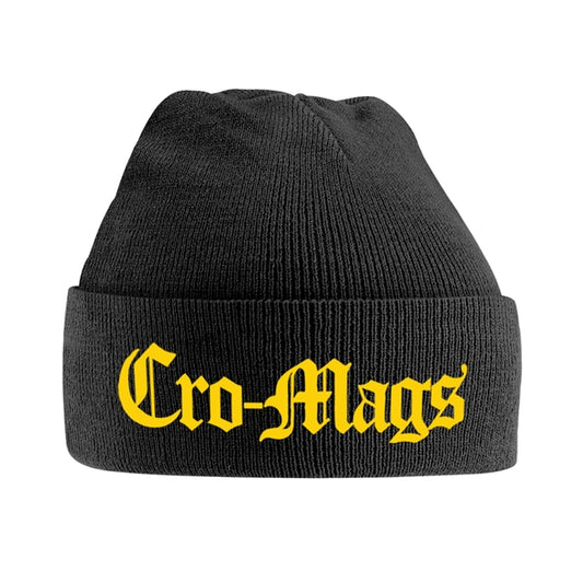 Cro-Mags Beanie - Yellow Logo | Buy Now For 22.99