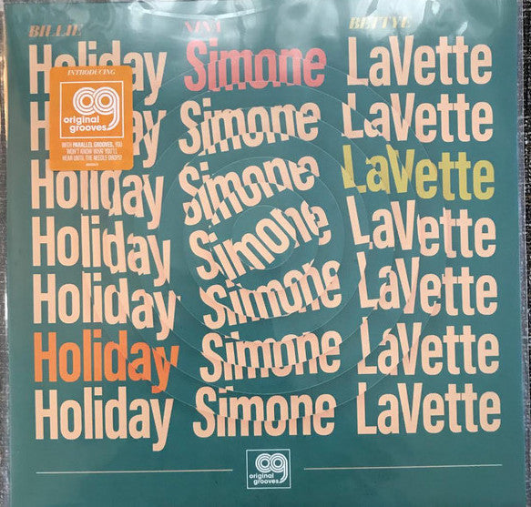 Bettye Lavette / Billie Holiday / Nina Simone LP - Original Grooves: Billie Holiday. Nina Simone. Bettye Lavette (Ep) (Black Friday 2020)