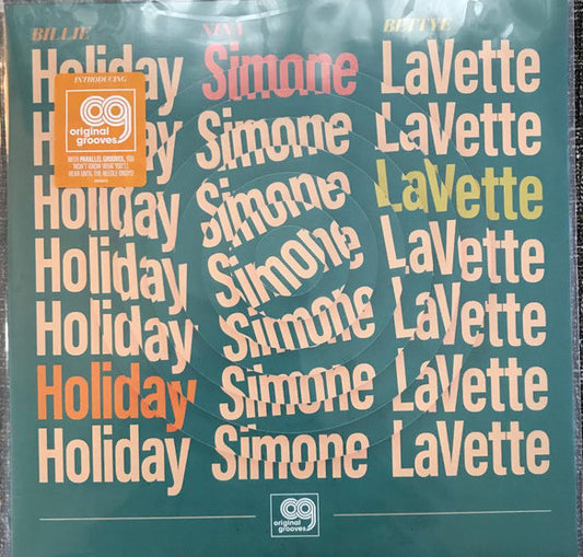 Bettye Lavette / Billie Holiday / Nina Simone LP - Original Grooves: Billie Holiday. Nina Simone. Bettye Lavette (Ep) (Black Friday 2020)