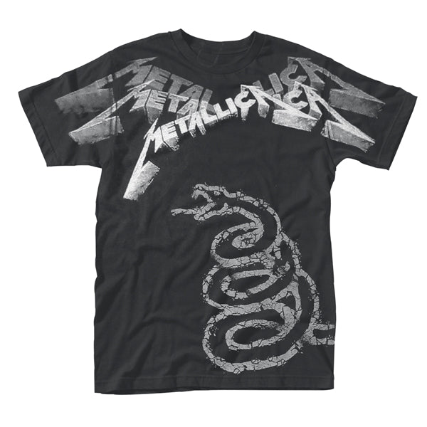 Metallica T-Shirt - Black Album Faded (All Over)
