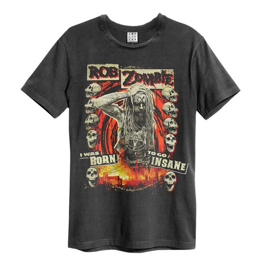Rob Zombie T Shirt - Born Insane Amplified Vintage | Buy Now For 29.99