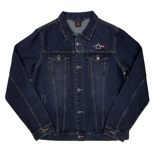 Pink Floyd Denim Jacket - Dark Side Of The Moon Oval (With Back Print)