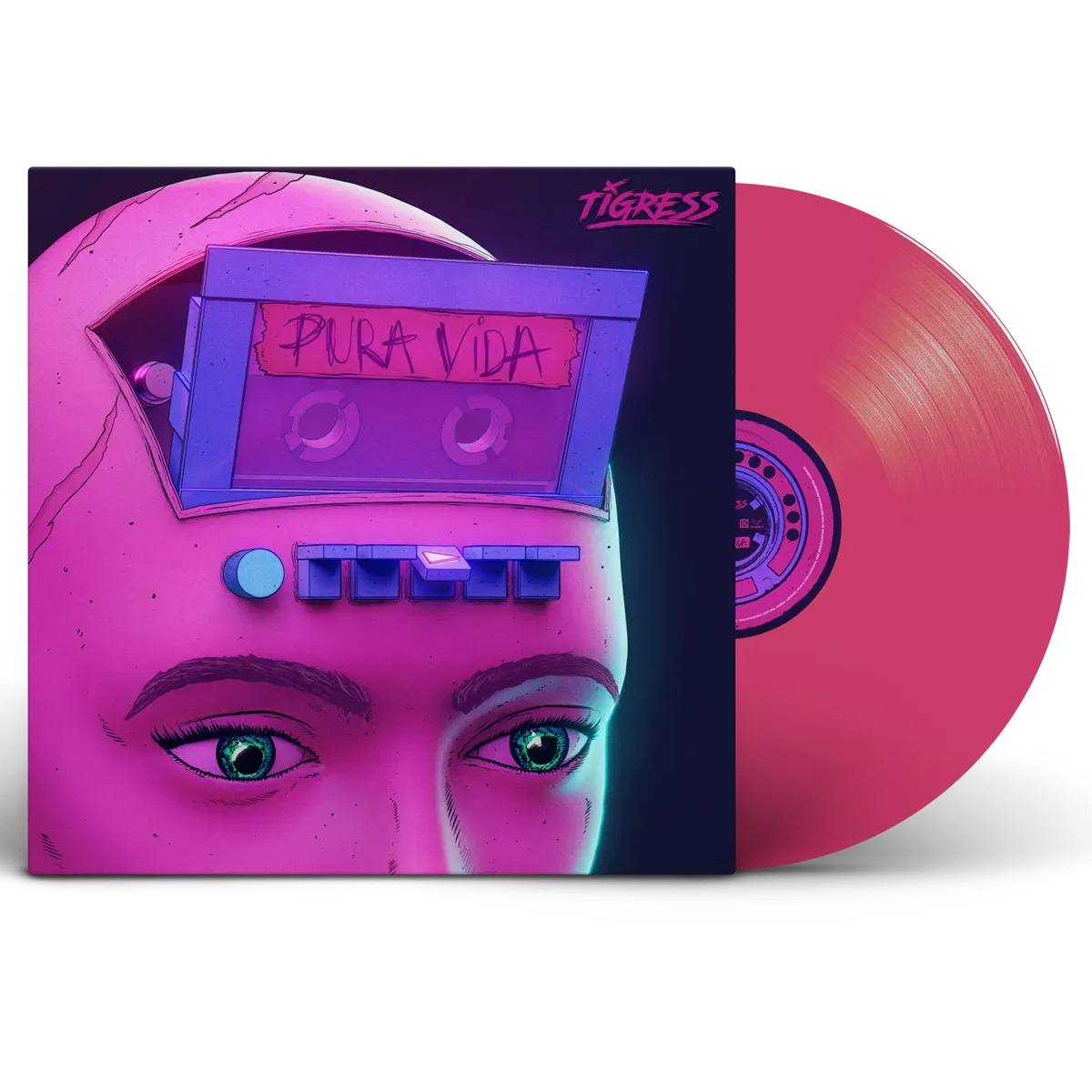 Tigress LP Vinyl Record - Pura Vida (Transparent Magneta Vinyl)