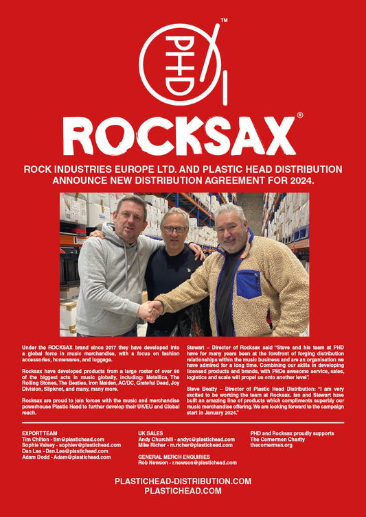 Rocksax sign distribution deal with Plastic Head
