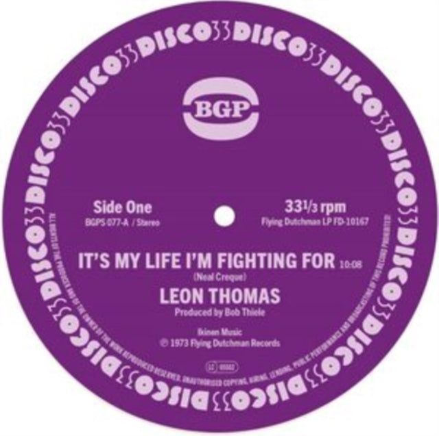 Leon Thomas 7Inch - Its My Life Im Fighting For
