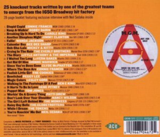 Various Artists CD - Where The Boys Are - The Songs Of Neil Sedaka And Howard Greenfield